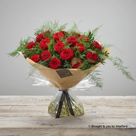 Heavenly Red Rose Hand tied.