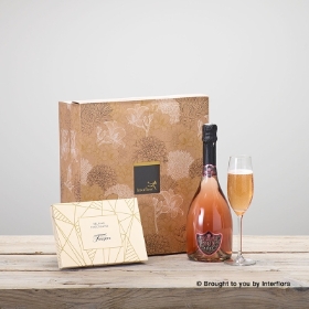 Sparkling Rosé & Belgian Chocolates Gift Set